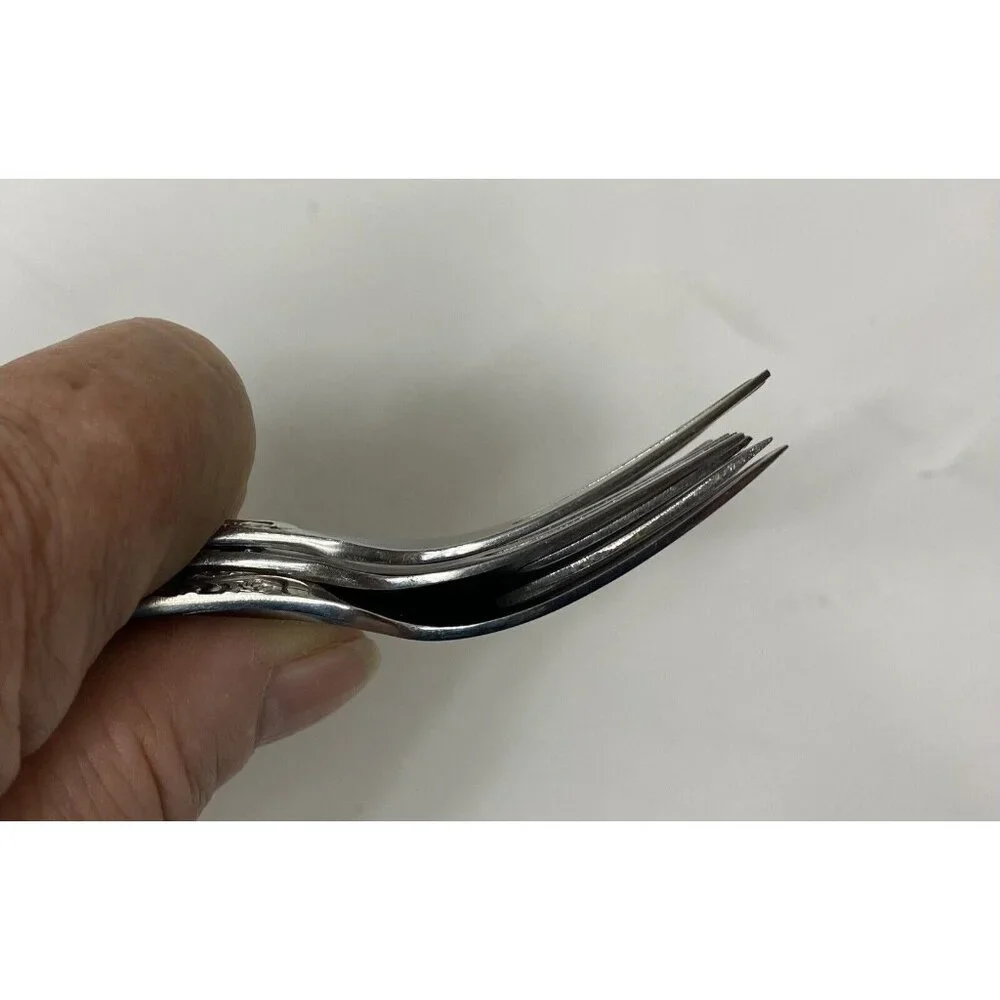 VTG Wellingware Stainless Japan Lot 5 Cocktail Seafood Forks Silverware Flatware